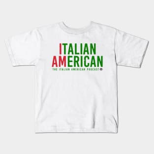 I AM Italian American Light Colored Kids T-Shirt